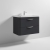 Nuie Parade Wall Hung 2-Drawer Vanity Unit with Polymarble Basin 800mm Wide - Satin Anthracite