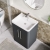 Nuie Parade Floor Standing 2-Door Vanity Unit with Polymarble Basin 600mm Wide - Satin Anthracite | Thumbnail Image