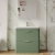 Nuie Parade Floor Standing 2-Drawer Vanity Unit with Polymarble Basin 800mm Wide - Satin Green | Thumbnail Image