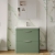 Nuie Parade Floor Standing 2-Drawer Vanity Unit with Ceramic Basin 800mm Wide - Satin Green | Thumbnail Image