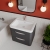 Nuie Parade Wall Hung 2-Drawer Vanity Unit with Ceramic Basin 600mm Wide - White Gloss