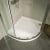 Nuie Pearlstone Offset Quadrant Left Handed Shower Tray 1000mm x 800mm - White