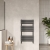 Nuie Piazza Flat Panel Heated Towel Rail 840mm H x 500mm W - Anthracite