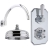 Nuie Pioneer Traditional Twin Concealed Shower Valve with Fixed Shower Head and Curved Arm - Chrome | Thumbnail Image