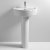 Nuie Provost Bathroom Suite Close Coupled Toilet and Basin 520mm - 1 Tap Hole