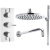 Nuie Quest Triple Thermostatic Complete Shower Valve and Shower Kit