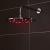 Nuie Quest Rectangular Concealed Shower Mixer with LED Fixed Head and Diverter - Chrome | Thumbnail Image