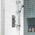 Nuie Quest Rectangular Concealed Shower Valve Triple Handle - Chrome