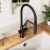 Nuie Ravi Mono Kitchen Sink Mixer Tap Single Lever Handle - Matt Black | Thumbnail Image