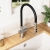 Nuie Ravi Mono Kitchen Sink Mixer Tap Single Lever Handle - Brushed Nickel | Thumbnail Image