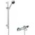 Nuie Reef Thermostatic Bath Shower Mixer with Multi Function Slider Rail Kit - Chrome | Thumbnail Image