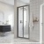 Rene Brushed Pewter Bi-Fold Shower Door - 4mm Glass | Thumbnail Image