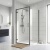 Rene Brushed Pewter Hinged Door Square Shower Enclosure - 6mm Glass | Thumbnail Image
