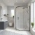 Rene Brushed Pewter Offset Quadrant Shower Enclosure - 6mm Glass | Thumbnail Image