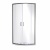 Nuie Rene Brushed Pewter Quadrant Shower Enclosure 800mm x 800mm - 6mm Glass | Thumbnail Image