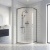 Nuie Rene Brushed Pewter Single Entry Quadrant Shower Enclosure 900mm x 900mm - 6mm Glass | Thumbnail Image
