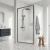 Rene Brushed Pewter Sliding Shower Door - 6mm Glass | Thumbnail Image
