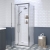 Rene Polished Chrome Pivot Door Shower Enclosure - 6mm Glass