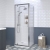 Rene Polished Chrome Pivot Door Shower Enclosure - 6mm Glass