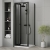 Rene Black Bi-Fold Door Square Shower Enclosure - 4mm Glass