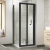 Rene Black Bi-Fold Door Square Shower Enclosure - 4mm Glass