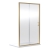 Rene Brushed Brass Sliding Shower Door - 6mm Glass