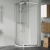 Rene Polished Chrome Quadrant Shower Enclosure - 6mm Glass