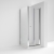 Rene Polished Chrome Bi-Fold Door Shower Enclosure - 4mm Glass