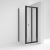 Rene Black Bi-Fold Door Square Shower Enclosure - 4mm Glass