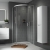 Nuie Rene Polished Chrome Single Entry Quadrant Shower Enclosure 900mm x 900mm - 6mm Glass