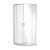Nuie Rene Quadrant Shower Enclosure 900mm x 900mm with Satin Chrome Profile - 6mm Glass