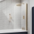 Nuie Pacific Profile Round Top Hinged Bath Screen 1430mm H x 790mm W - 6mm Glass | Thumbnail Image