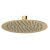 Nuie Arvan Round Fixed Shower Head 200mm x 200mm - Brushed Brass