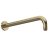 Nuie Arvan Round Wall Mounted Shower Arm 335mm Length - Brushed Brass