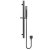 Nuie Windon Square Slider Rail Shower Kit with Outlet Elbow - Matt Black