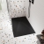 Nuie Slimline Slate Rectangular Shower Tray 1400mm x 900mm - Black