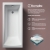 Nuie Asselby Square Double Ended Rectangular Bath 1700mm x 750mm - Eternalite Acrylic