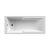 Nuie Square Straight Single Ended Shower Bath 1700mm x 750mm - Acrylic