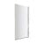 Nuie Pacific Square Hinged Bath Screen 1430mm H x 790mm W - 6mm Glass