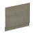 Nuie Straight Bath End Panel and Plinth 560mm H x 730mm W - Solace Oak