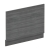 Nuie Straight Bath End Panel and Plinth 560mm H x 780mm W - Anthracite Woodgrain | Thumbnail Image