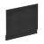 Nuie Straight Bath End Panel and Plinth 560mm H x 730mm W - Charcoal Black