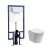 Nuie Round Wall Hung Pan with White Flush Plate and 5-in-1 Frame (including Soft Close Seat) | Thumbnail Image