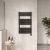 Nuie Flat Panel Electric Towel Rail 840mm H x 500mm W - Matt Black