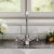 Nuie Traditional Mono Kitchen Sink Mixer Tap Dual Handle - Chrome | Thumbnail Image
