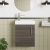 Nuie Vault Wall Hung 1-Door Vanity Unit with Basin 400mm Wide - Anthracite Woodgrain