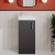 Nuie Vault Floor Standing 1-Door Vanity Unit with Basin 400mm Wide - Gloss Grey