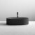 Nuie Vessel Oval Sit-On Countertop Basin 565mm Wide - Matt Black