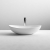 Nuie Vessel Oval Sit-On Countertop Basin 615mm Wide - Matt White