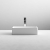 Nuie Vessel Rectangular Sit-On Countertop Basin 465mm Wide - Matt White